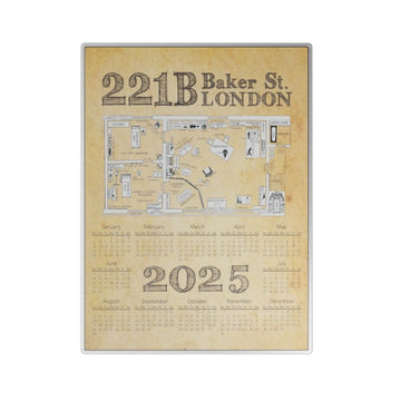 221B Baker St. London, 2025 Calendar Metal Poster