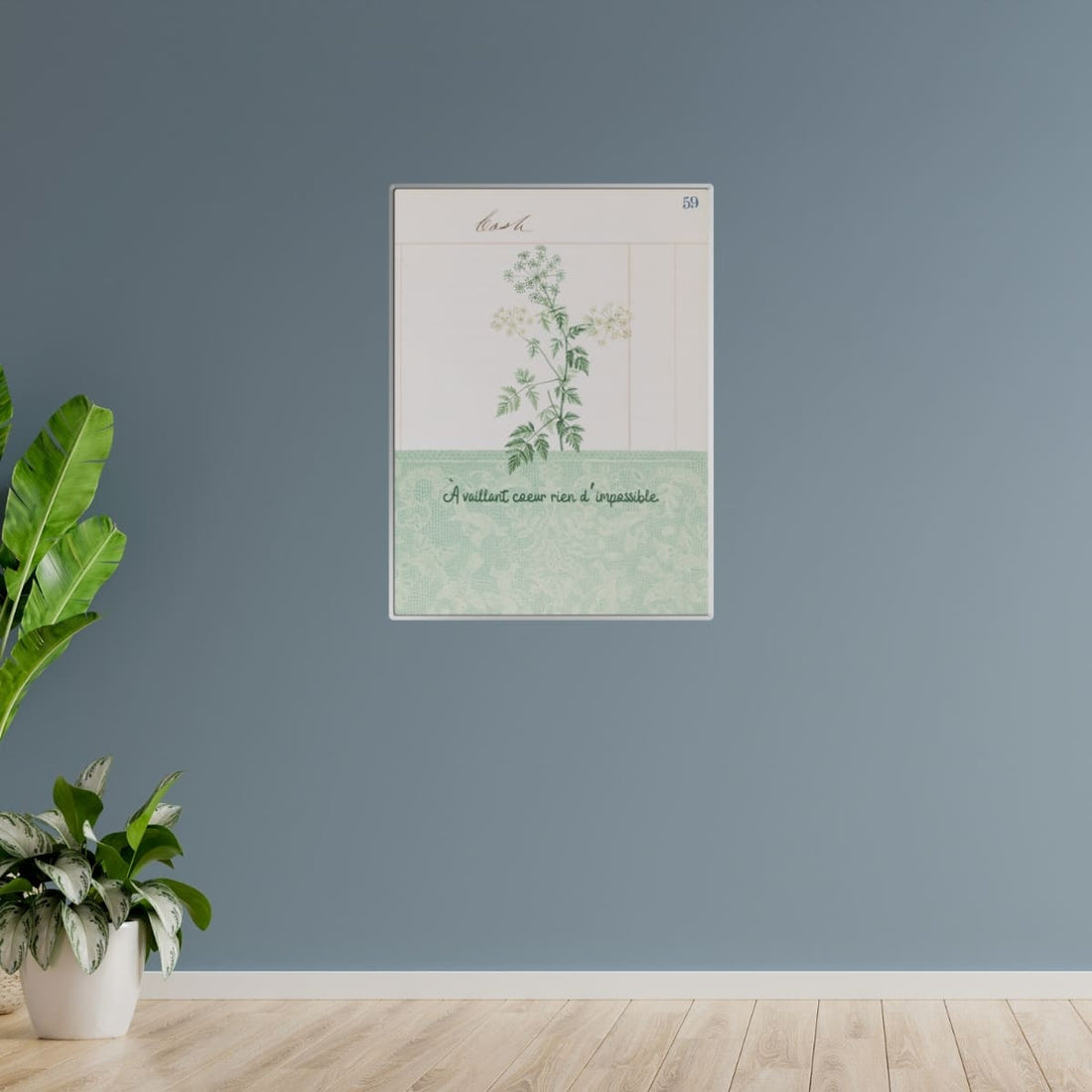 À Cœur Vaillant Rien D'impossible, Nothing is Impossible Metal Poster