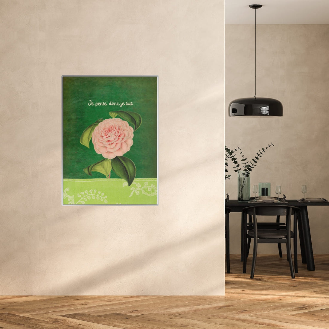 Camellia, Je Pense Donc Je Suis Metal Poster