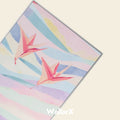 Product view of the paper crane metal prints
