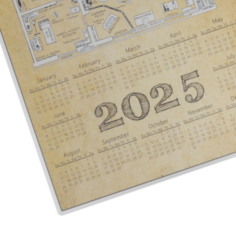 221B Baker St. London, 2025 Calendar Metal Poster