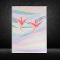 Paper crane poster product view