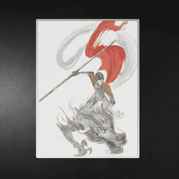 Sun Wukong  With Loong Anime Metal Poster