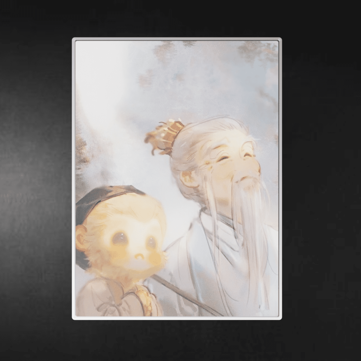 Sun Wukong and Shifu Aluminum Poster